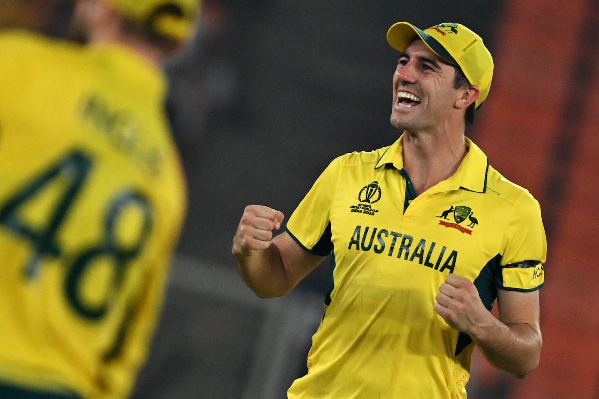 Pat Cummins has the face of a captain who knows his team has all-but made the World Cup semi-finals, Australia vs England, World Cup, Ahmedabad, November 4, 2023