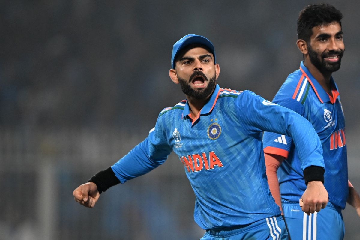 Virat Kohli was having a terrific time during India's time on the field ...