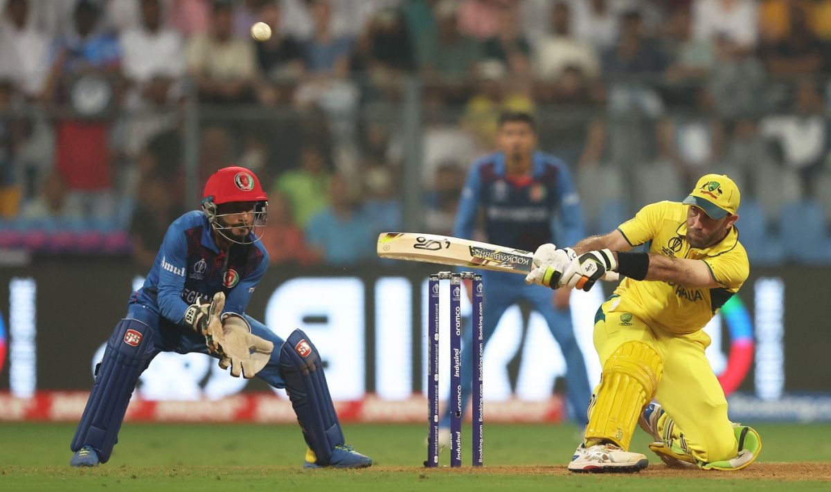 Glenn Maxwell's exquisite reverse sweep keeps the scoreboard ticking, Afghanistan vs Australia, ICC World Cup 2023, Mumbai, November 7, 2023