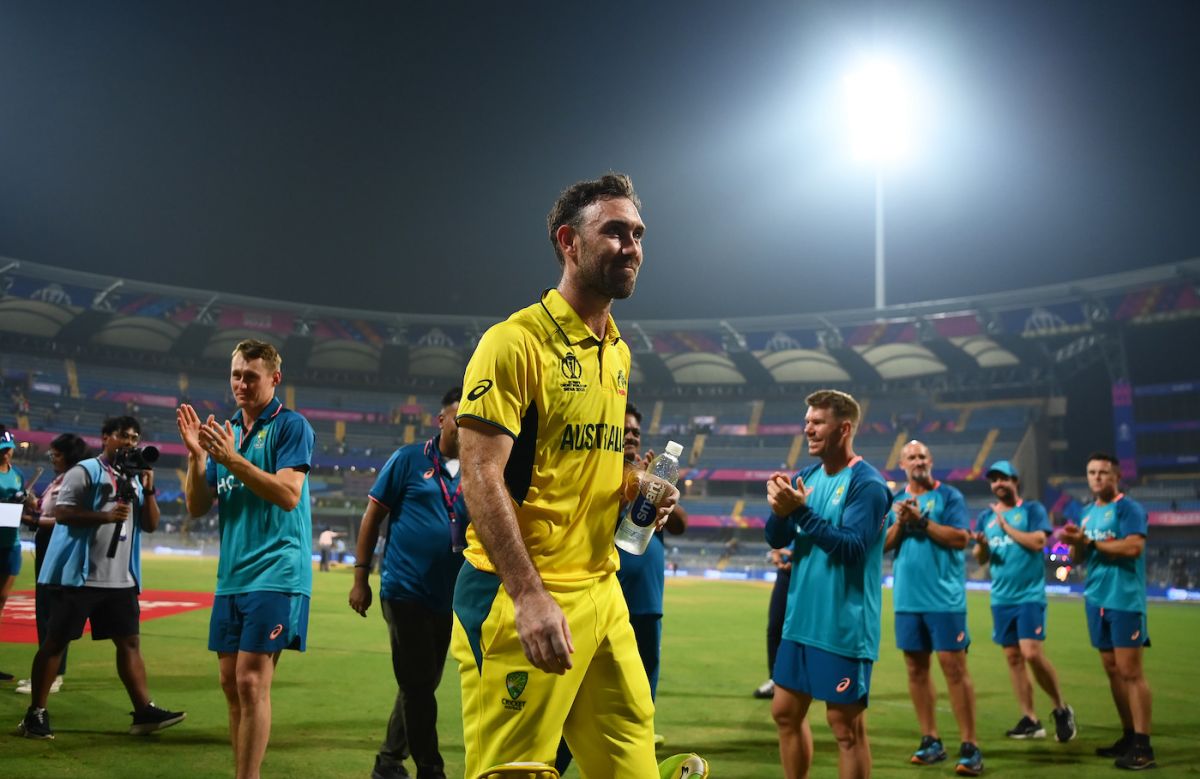 His team mates get together to celebrate Glenn Maxwell #39 s superhuman His team mates get together to celebrate Glenn Maxwell #39 s superhuman