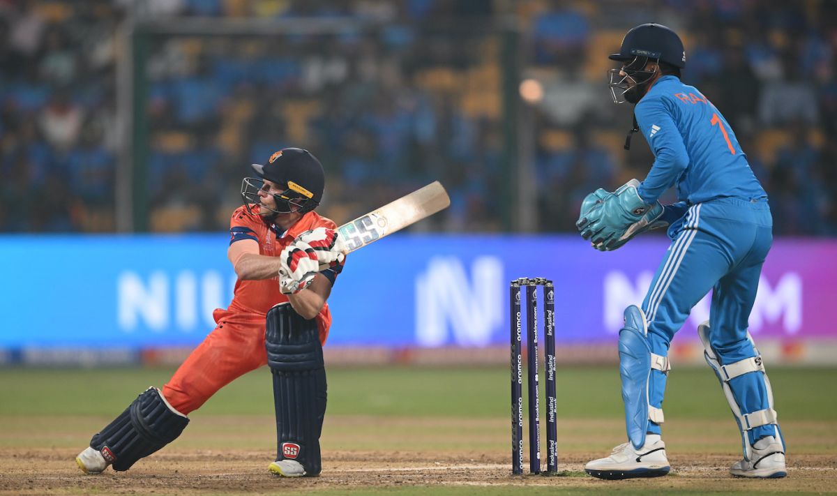 Sybrand Engelbrecht was Netherlands' middle-overs accumulator, India vs Netherlands, Men's ODI World Cup, Bengaluru, November 12, 2023