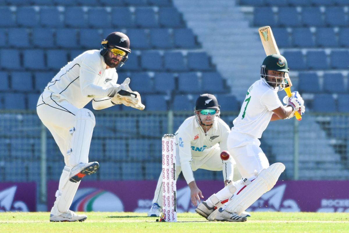 Mahmudul Hasan Joy helped Bangladesh get off to a good start, Bangladesh vs New Zealand, 1st Test, first day, Sylhet, November 28, 2023