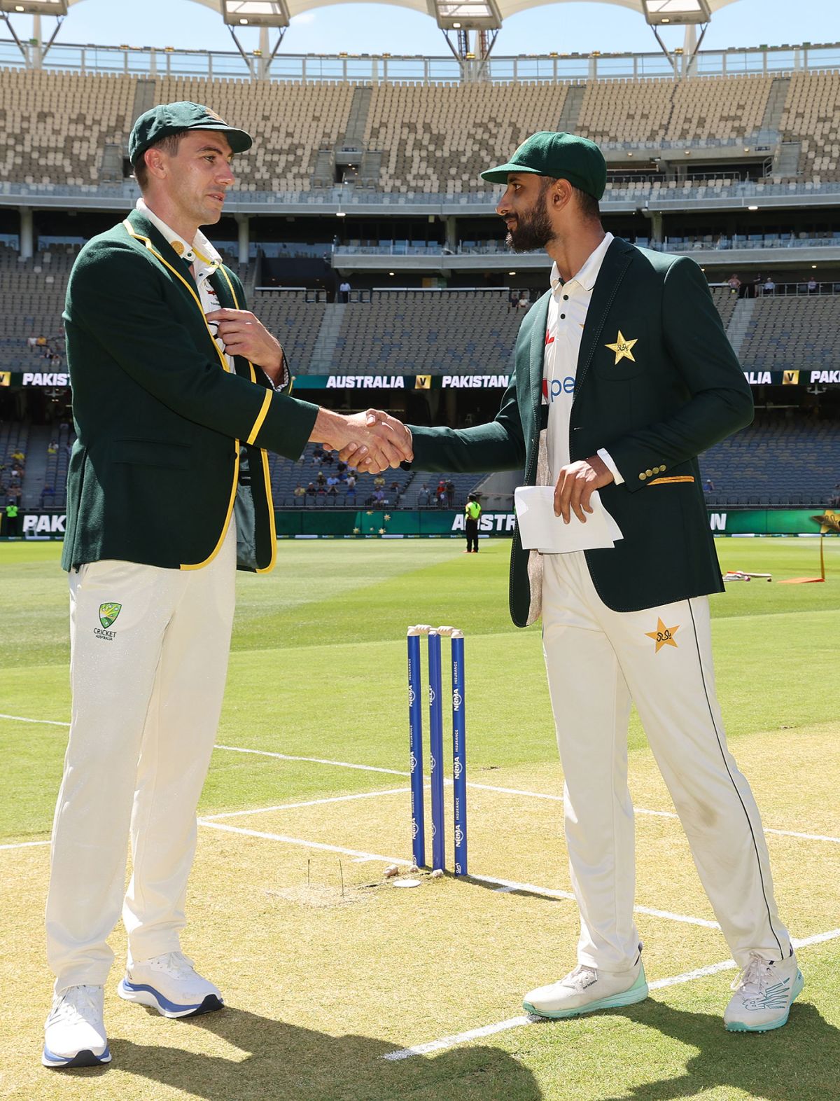 Pat Cummins And Shan Masood At The Toss | ESPNcricinfo.com