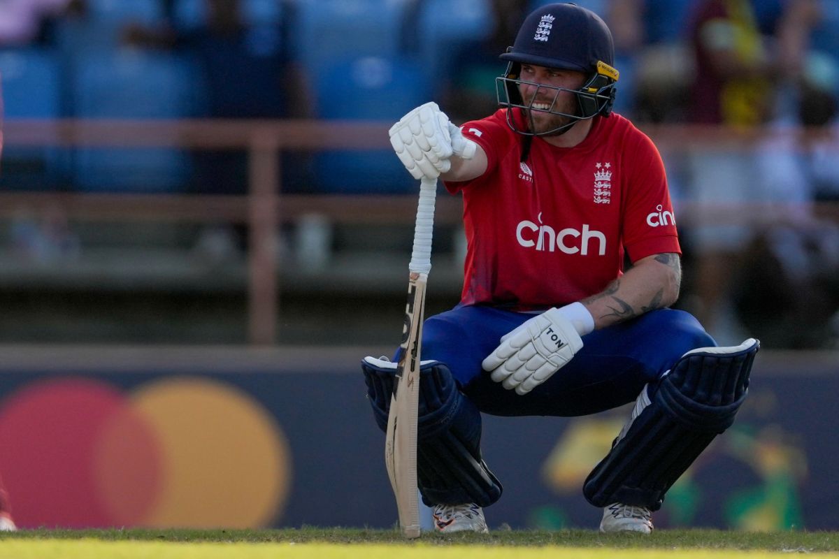 Phil Salt takes a breather during his 51-ball century | ESPNcricinfo.com