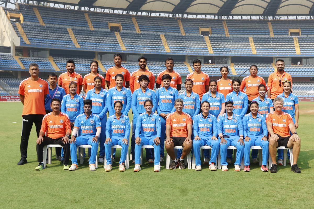 India's squad and support staff kicking off 2024 | ESPNcricinfo.com