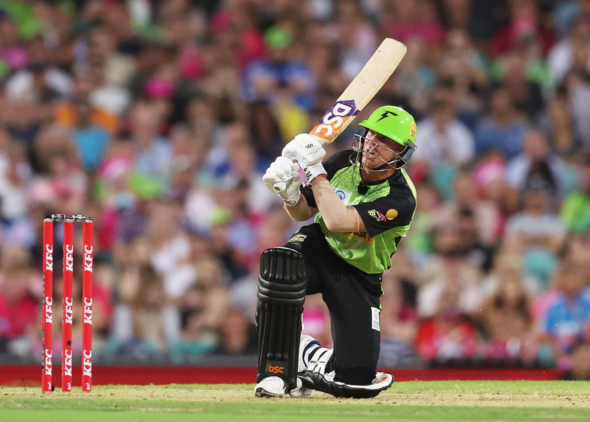 David Warner Was Back In Green For Sydney Thunder