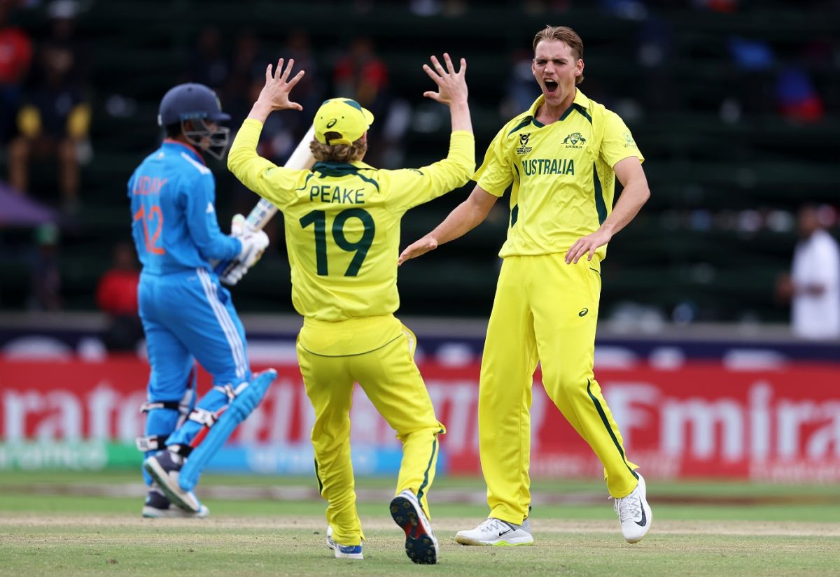 Raf MacMillan had Sachin Dhas caught behind with his very first ball ...