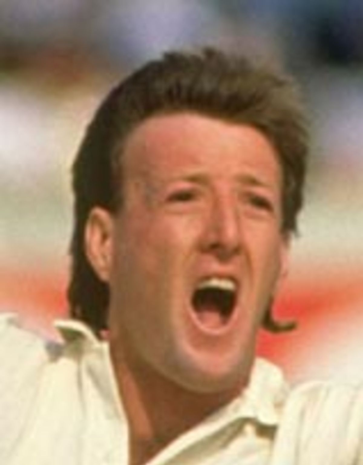 Geoff Lawson appealing, England v Australia, 1989