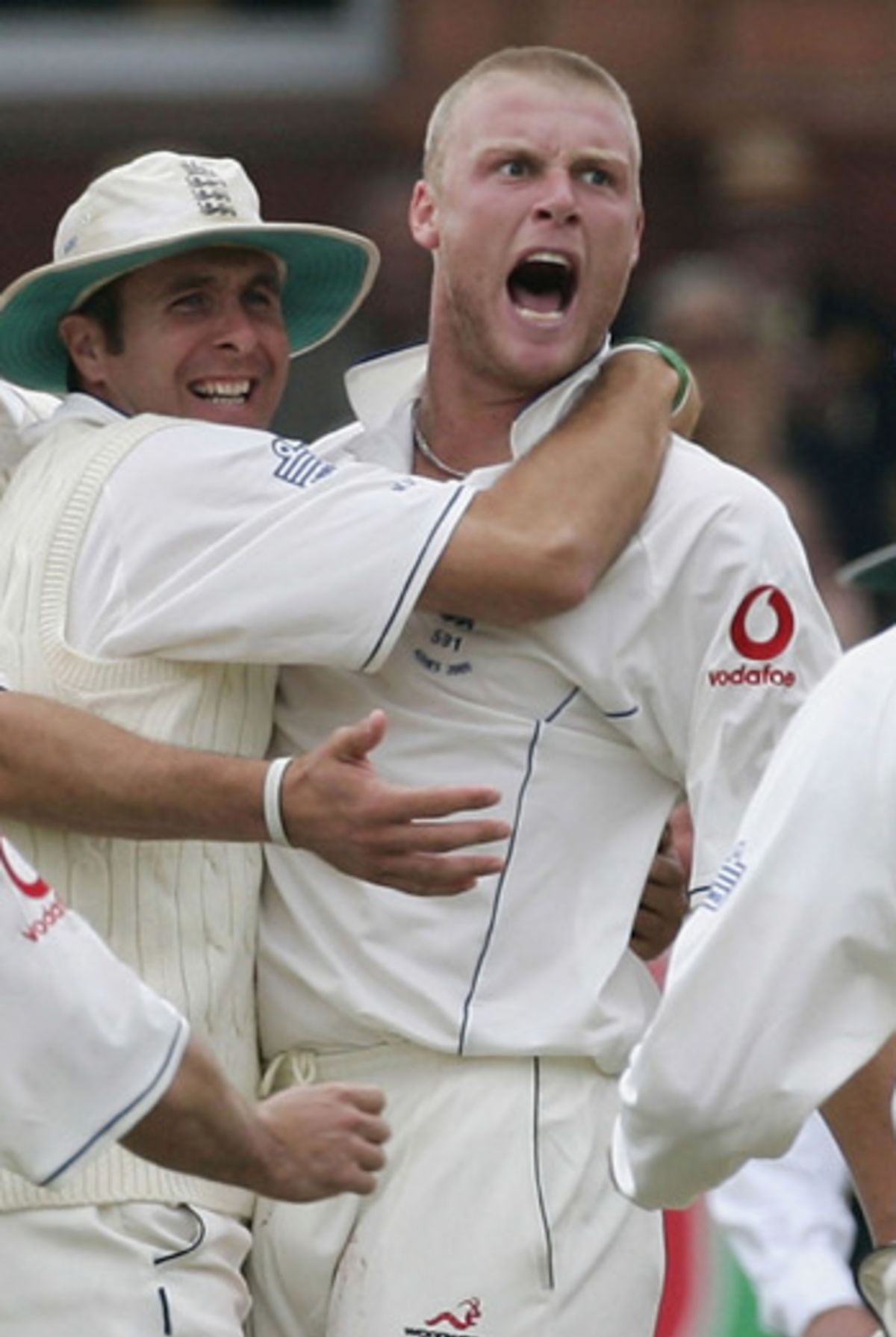 Andrew Flintoff Takes The Vital Wicket Of Adam Gilchrist Espncricinfo Com