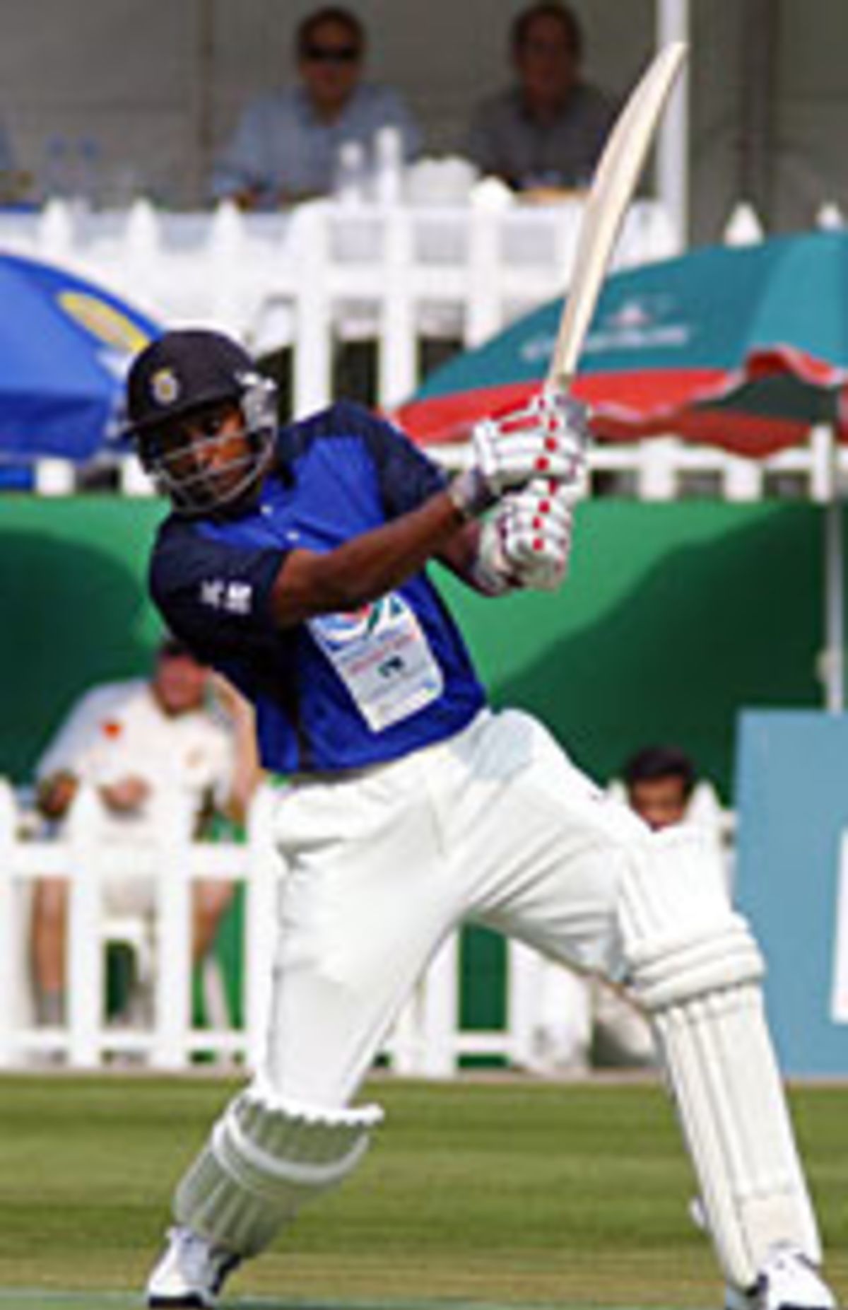 Dimitri Mascarehas batting at the Sixes.