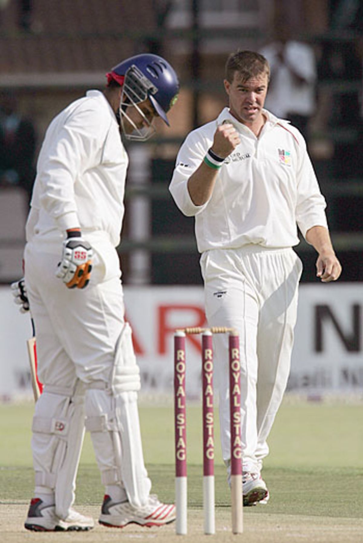 Muted celebrations: Heath Streak dismisses Virender Sehwag |  ESPNcricinfo.com