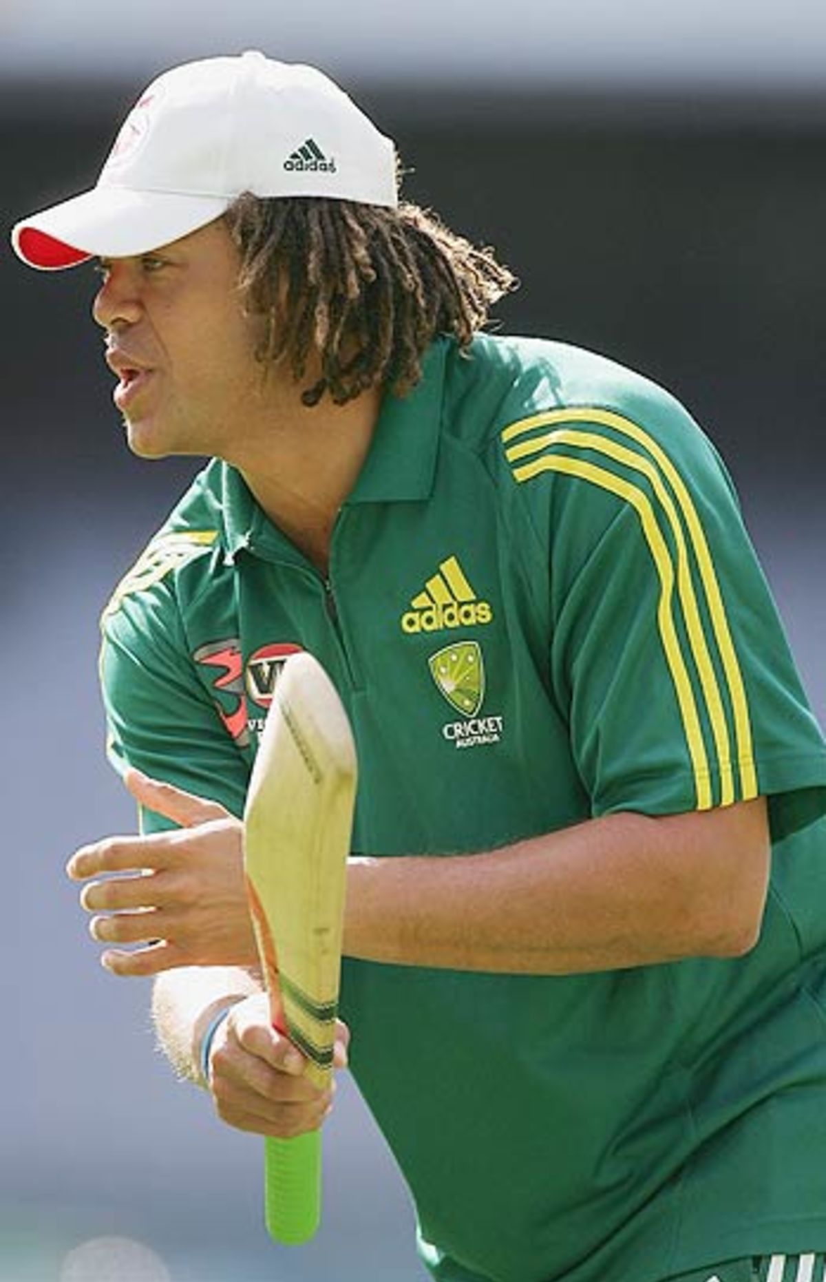 Andrew Symonds Has A Net Session Ahead Of The Boxing Day Test At