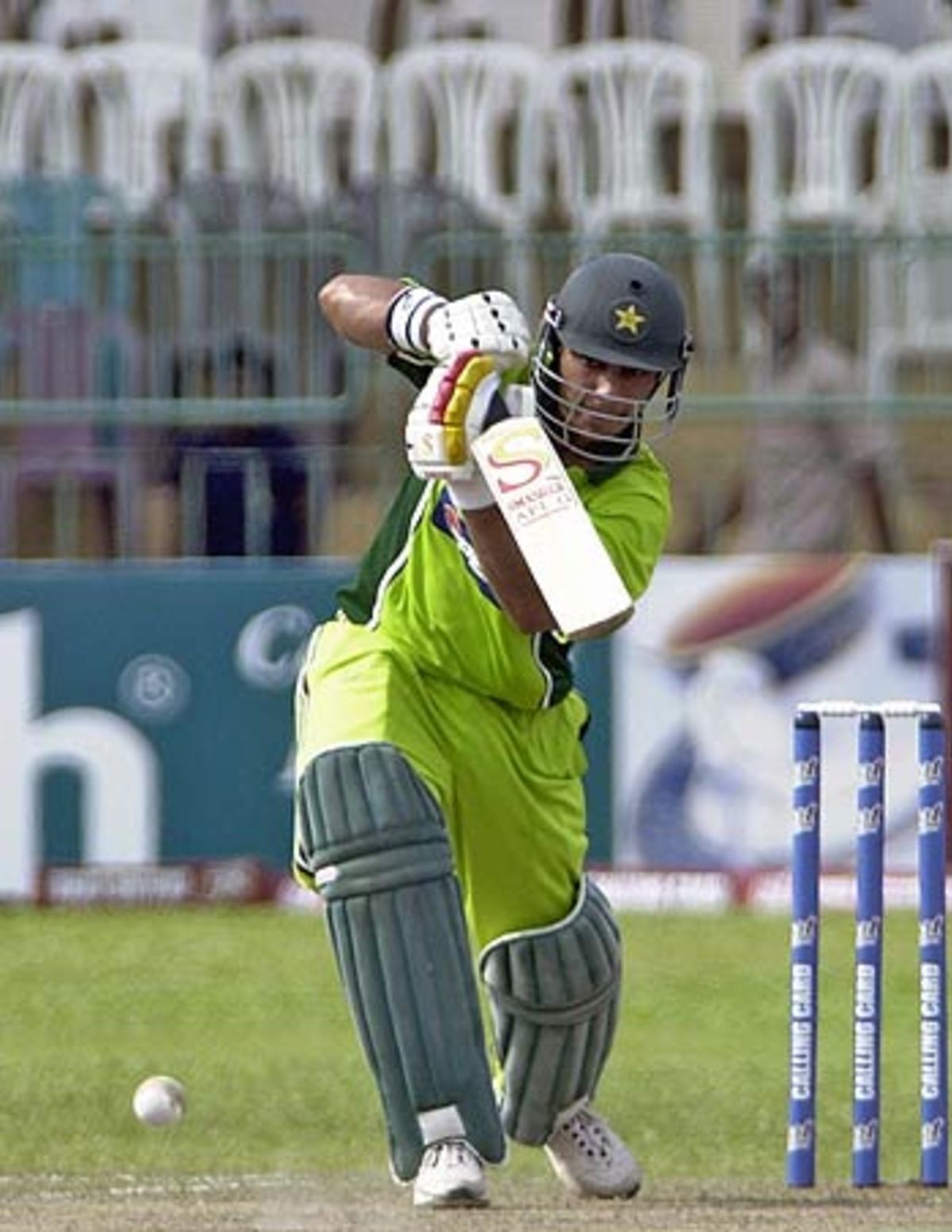 Salman Butt Drives During His Innings Of 26 