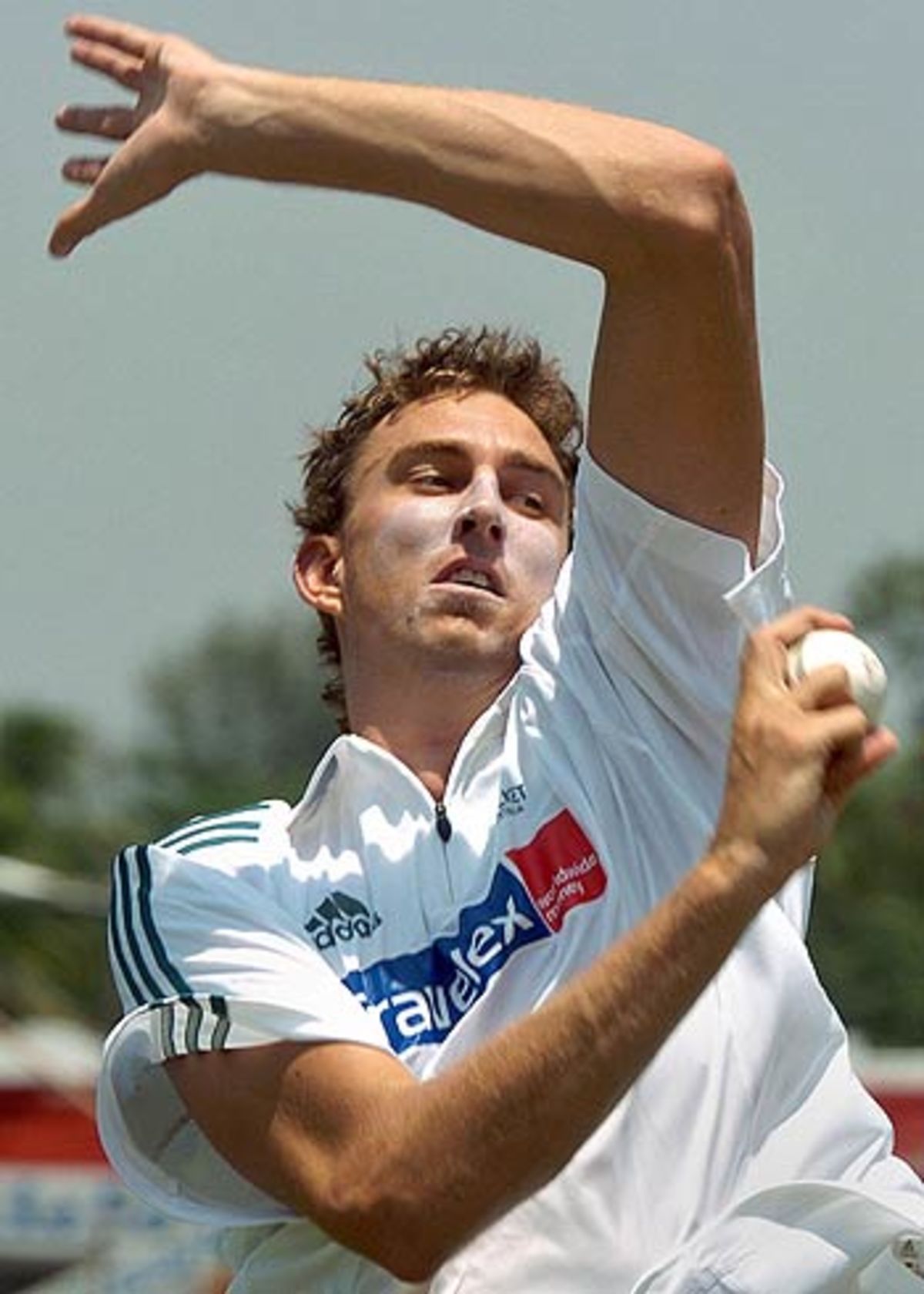 Brett Dorey in action at a practice session