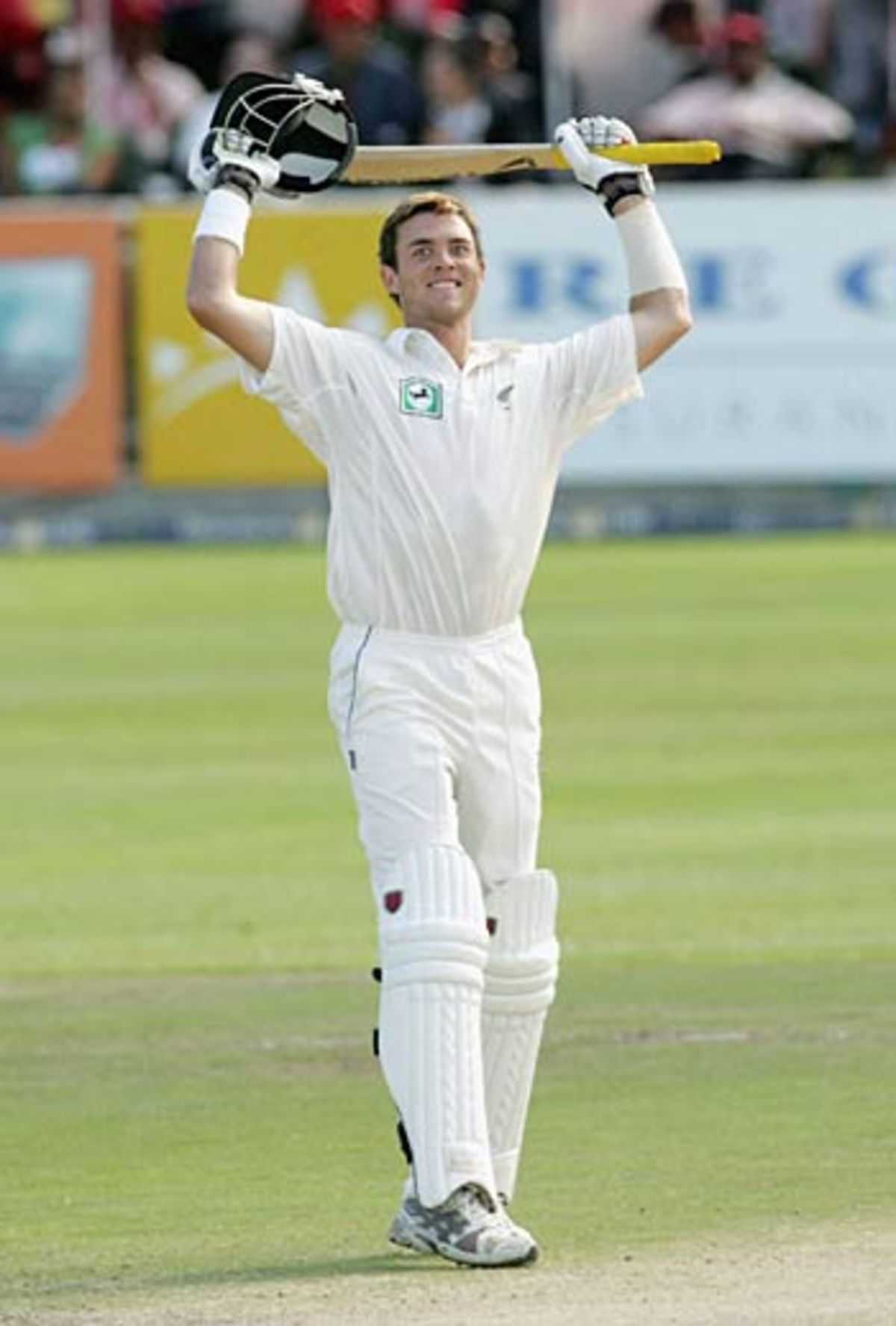 James Franklin unleashes a pull after reaching his century