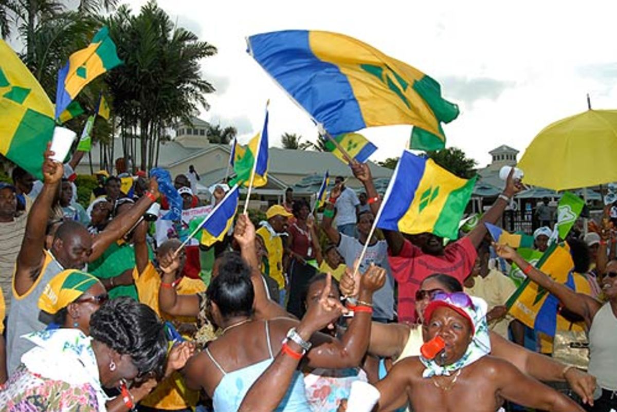 St. Vincent fans soak up the carnival atmosphere