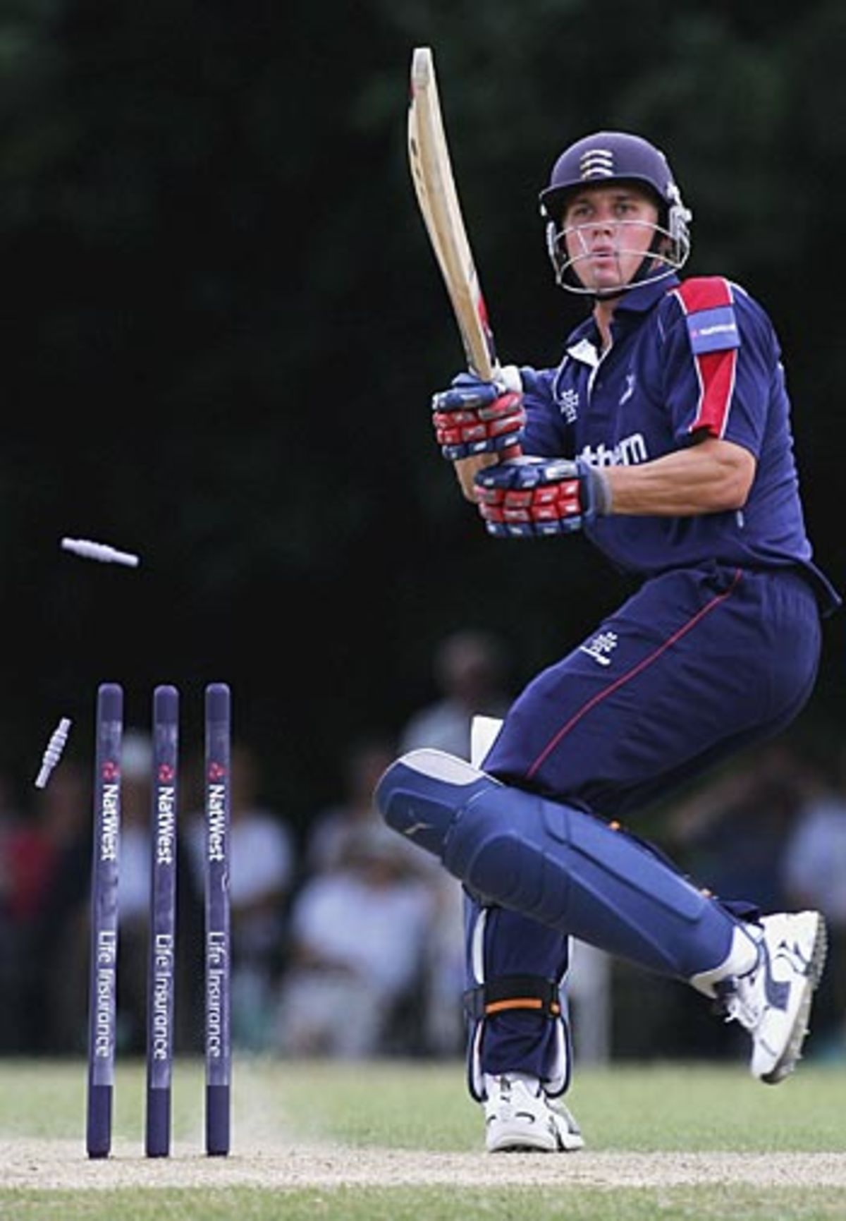 Nick Compton is comprehensively bowled