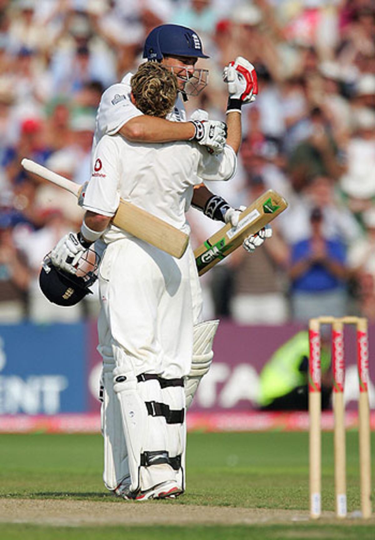 Ian Bell jogs through for his hundred