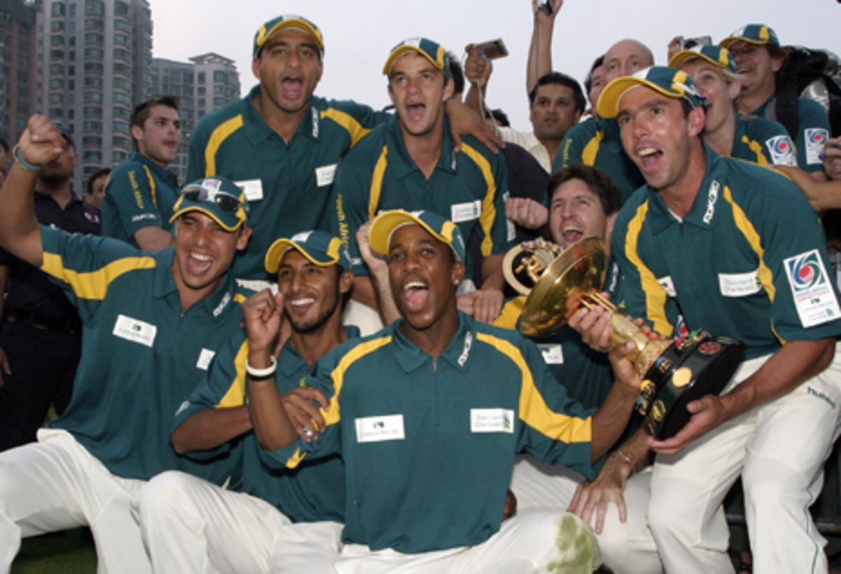 South African Players Enjoy The Victory Celebrations At The 2006 Cathay South African Players Enjoy The Victory Celebrations At The 2006 Cathay