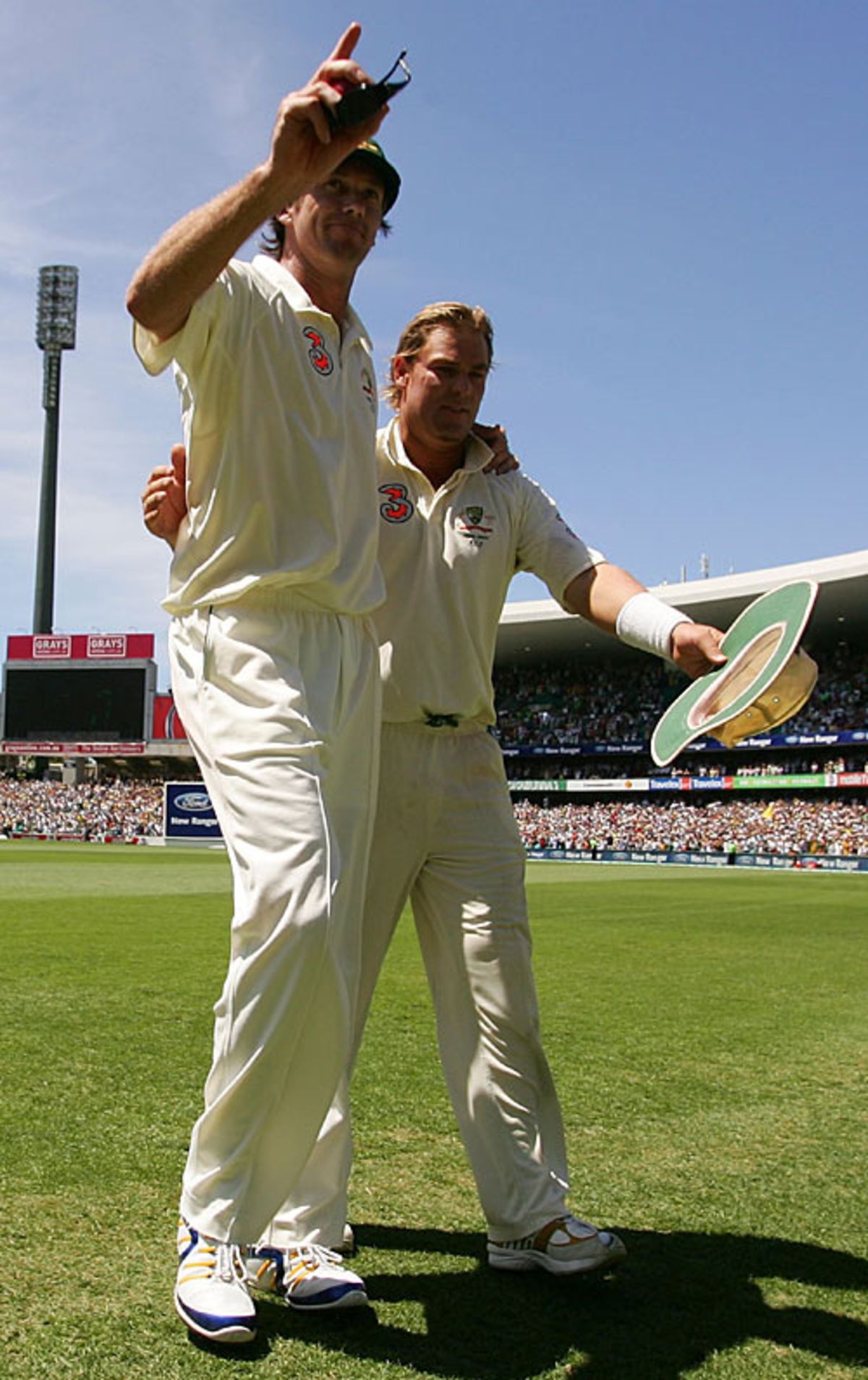 Glenn Mcgrath And Shane Warne Walk Off Together For The Final Time 5974