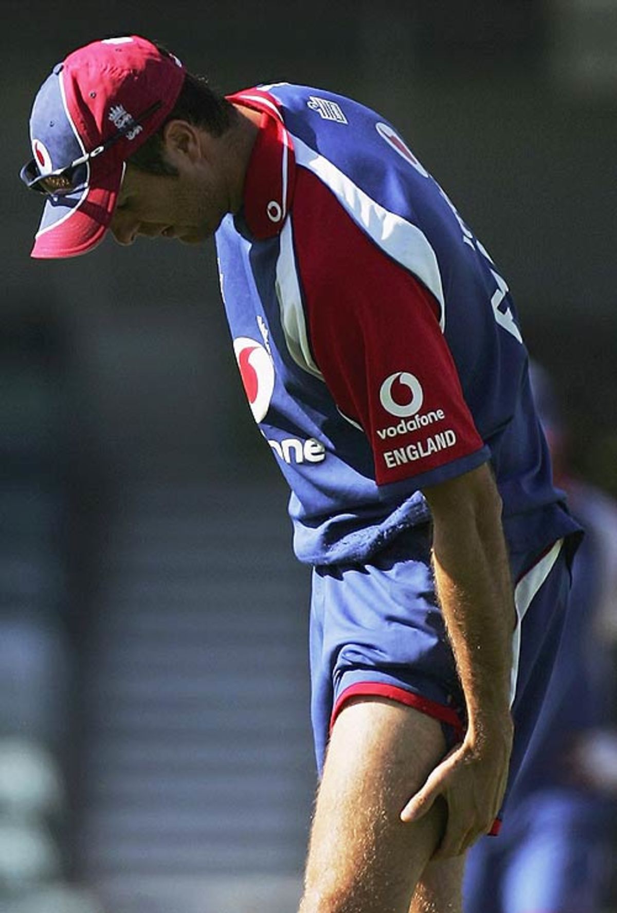 Michael Vaughan Tests Out His Troublesome Hamstring With Some Running At England S Practice Michael Vaughan Tests Out His Troublesome Hamstring With Some Running At England S Practice