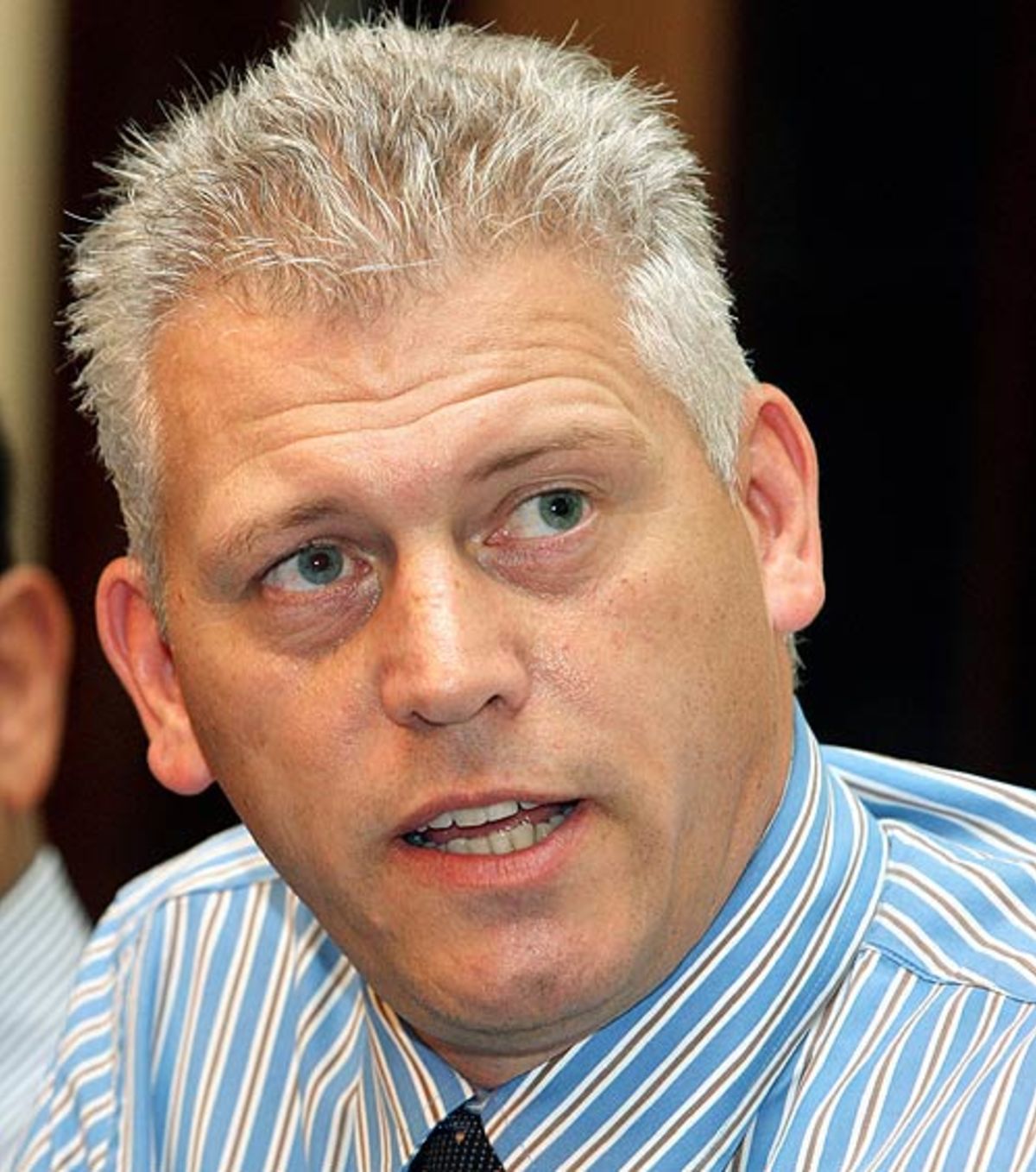 Mark Shields, Jamaica's deputy police commissioner, addresses the media