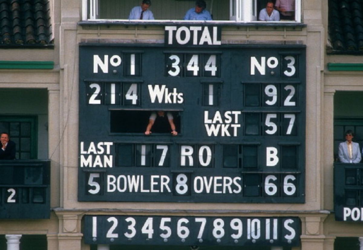 The Scoreboard Tells The Story Of A Remarkable Win Espncricinfo Com