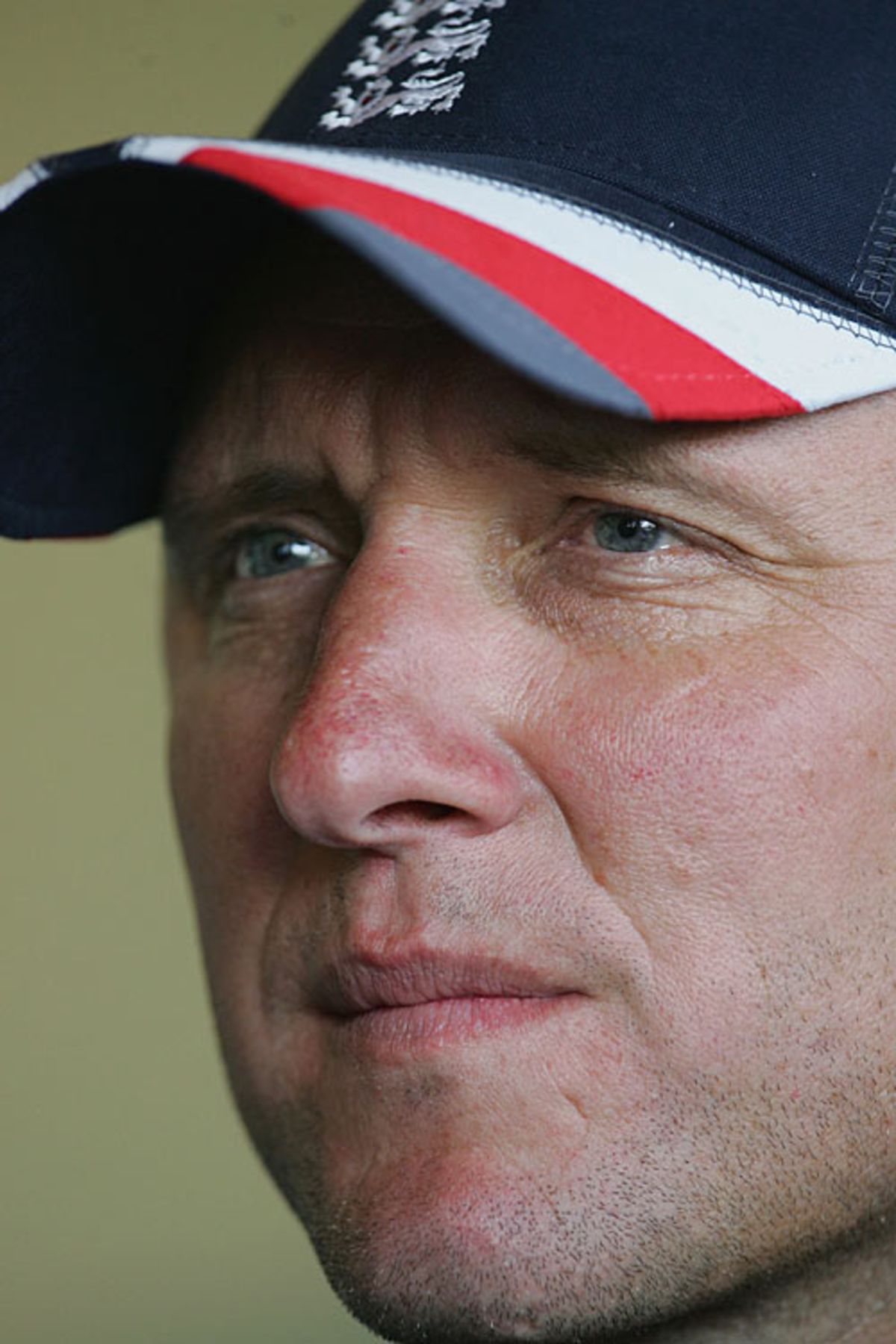 A profile of Allan Donald with his new England cap on