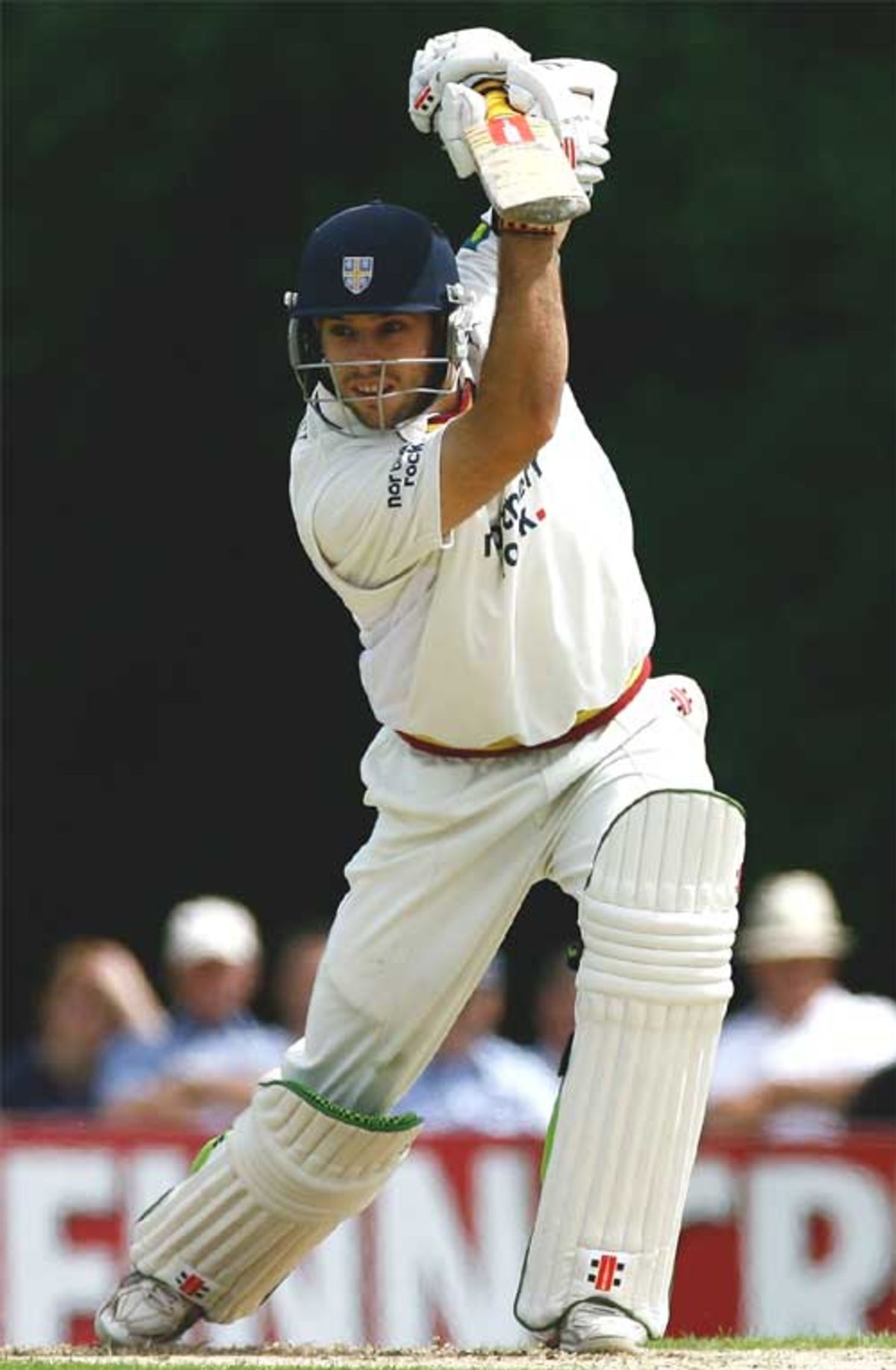 Phil Mustard made 35 as Durham struggled on the opening day