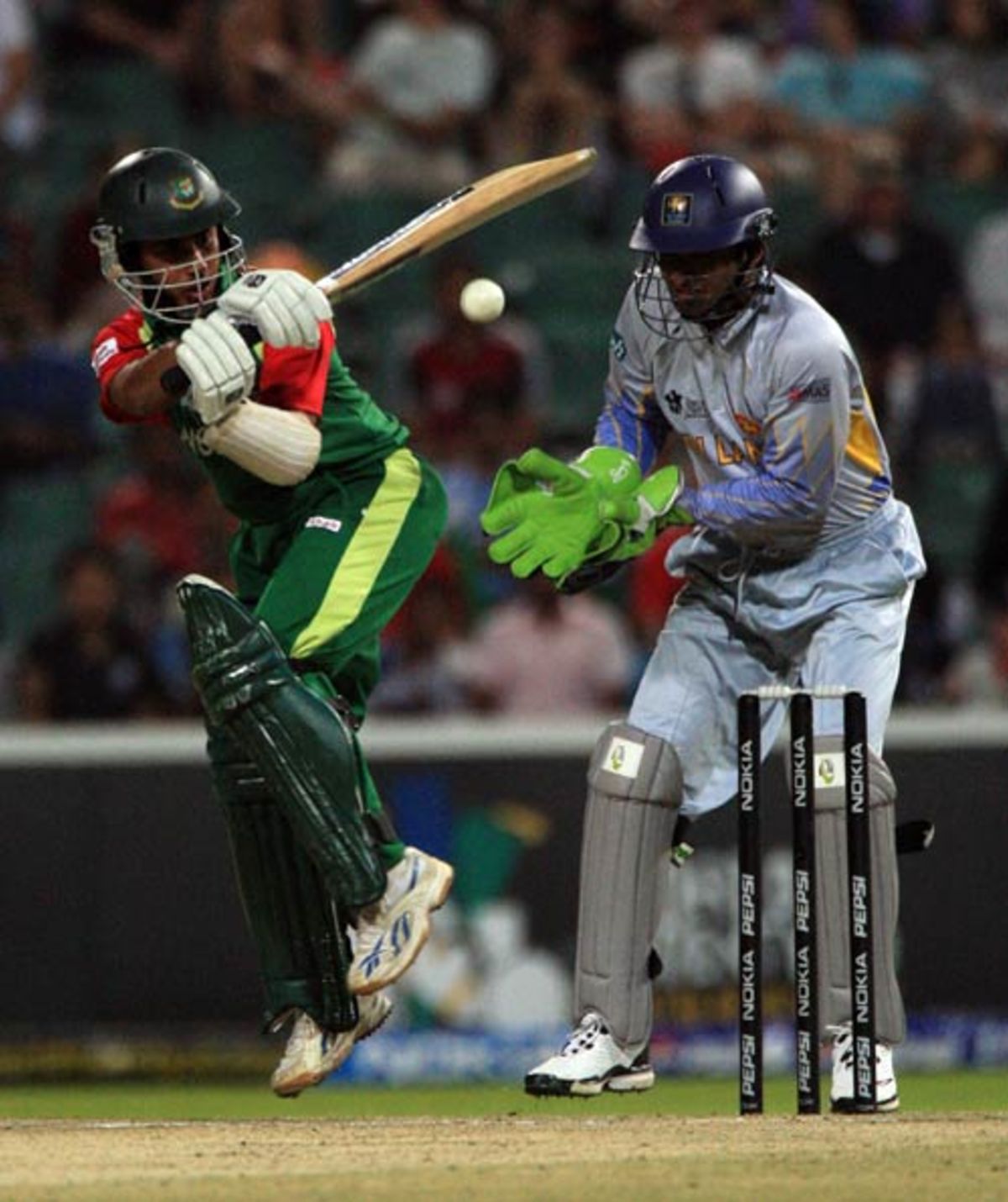 Mohammad Ashraful tries a cheeky flick with his wrists | ESPNcricinfo.com