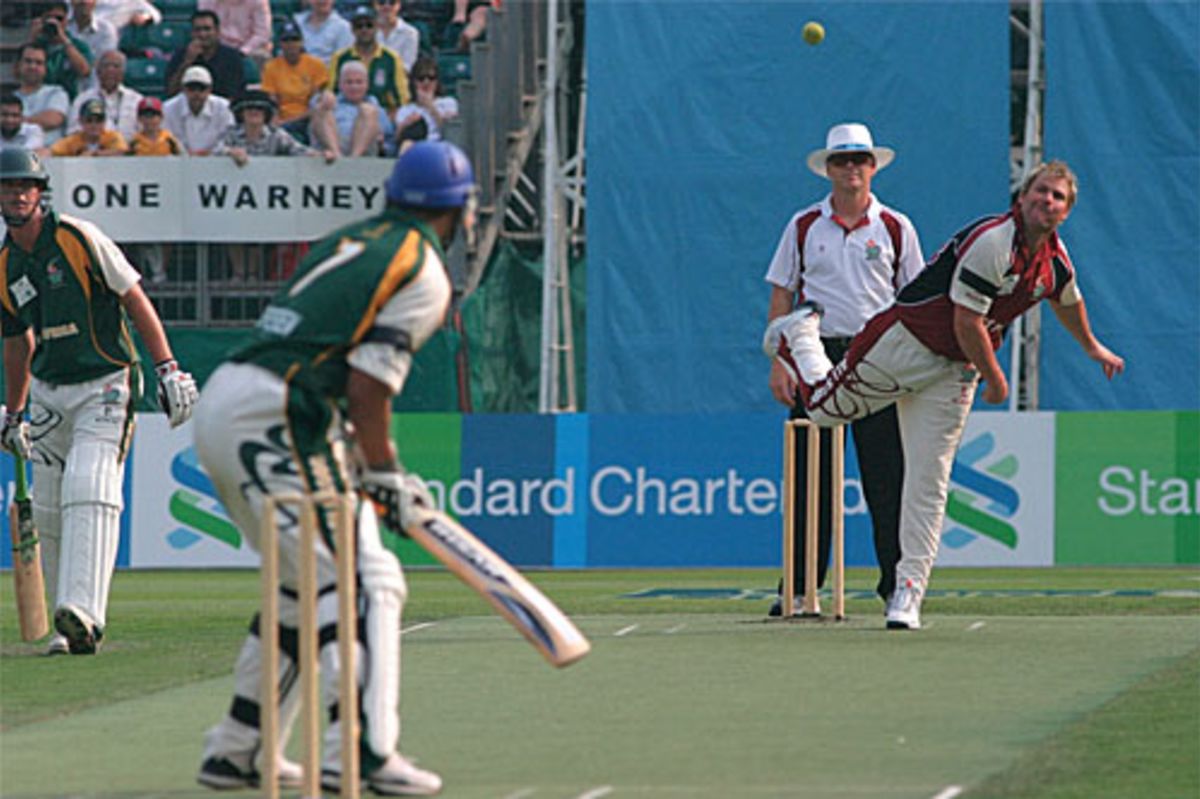 Shane Warne Bowls During The Hong Kong Cricket Sixes | ESPNcricinfo.com