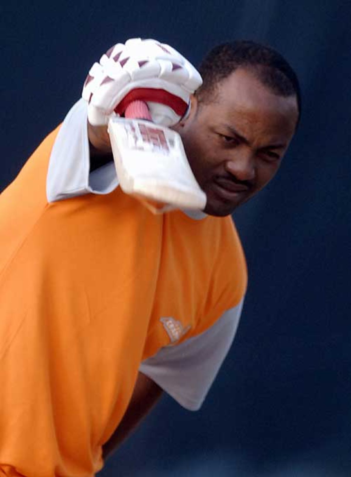 Brian Lara practices an off drive at a training session | ESPNcricinfo.com