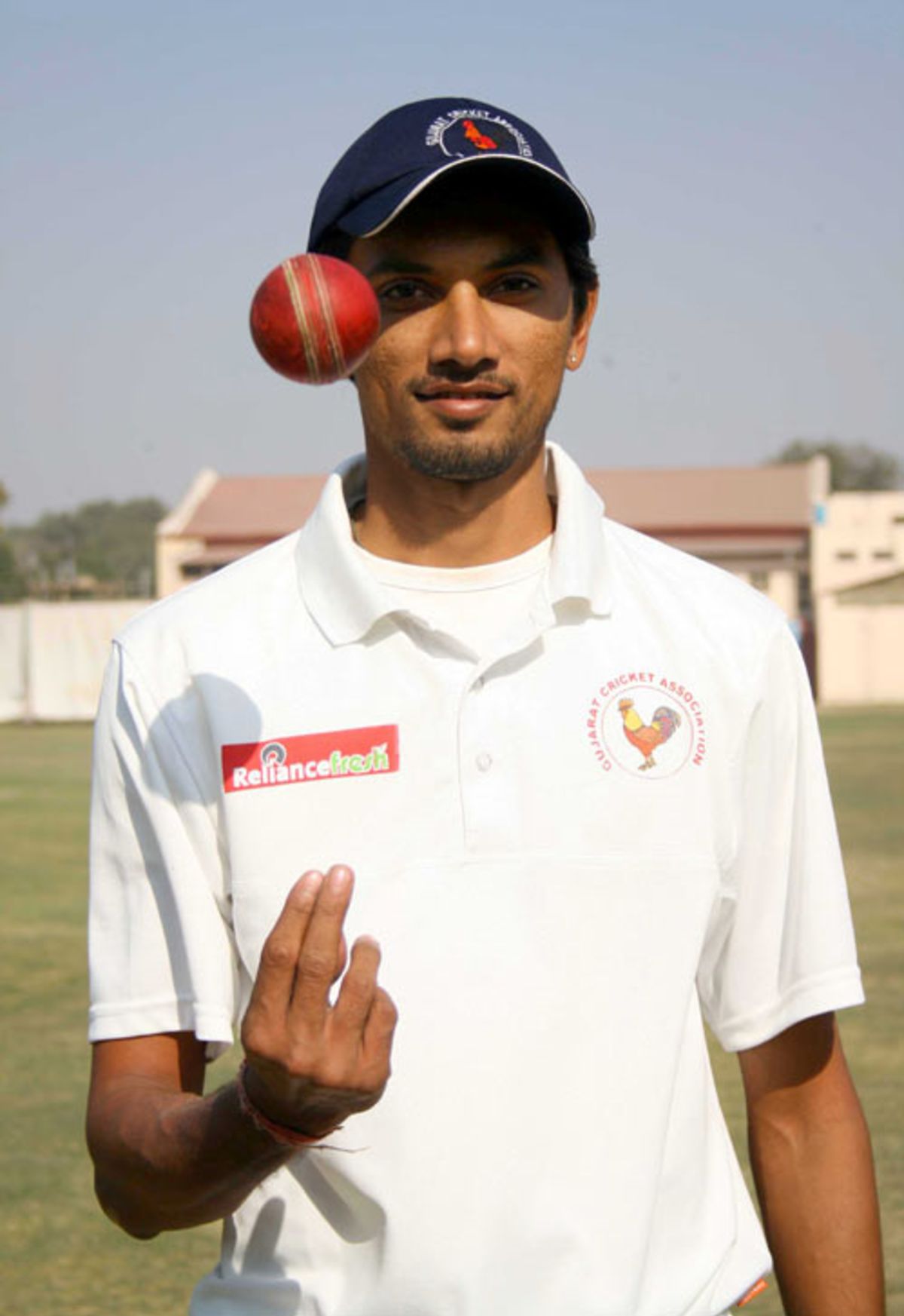 Gujarat's Siddharth Trivedi took nine wickets in the match