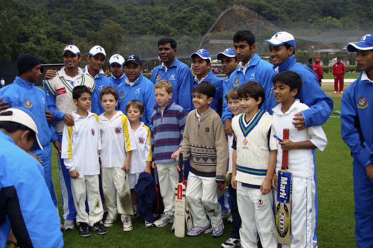 Members Of The Bangladesh National Cricket Academy Run A Coaching ...