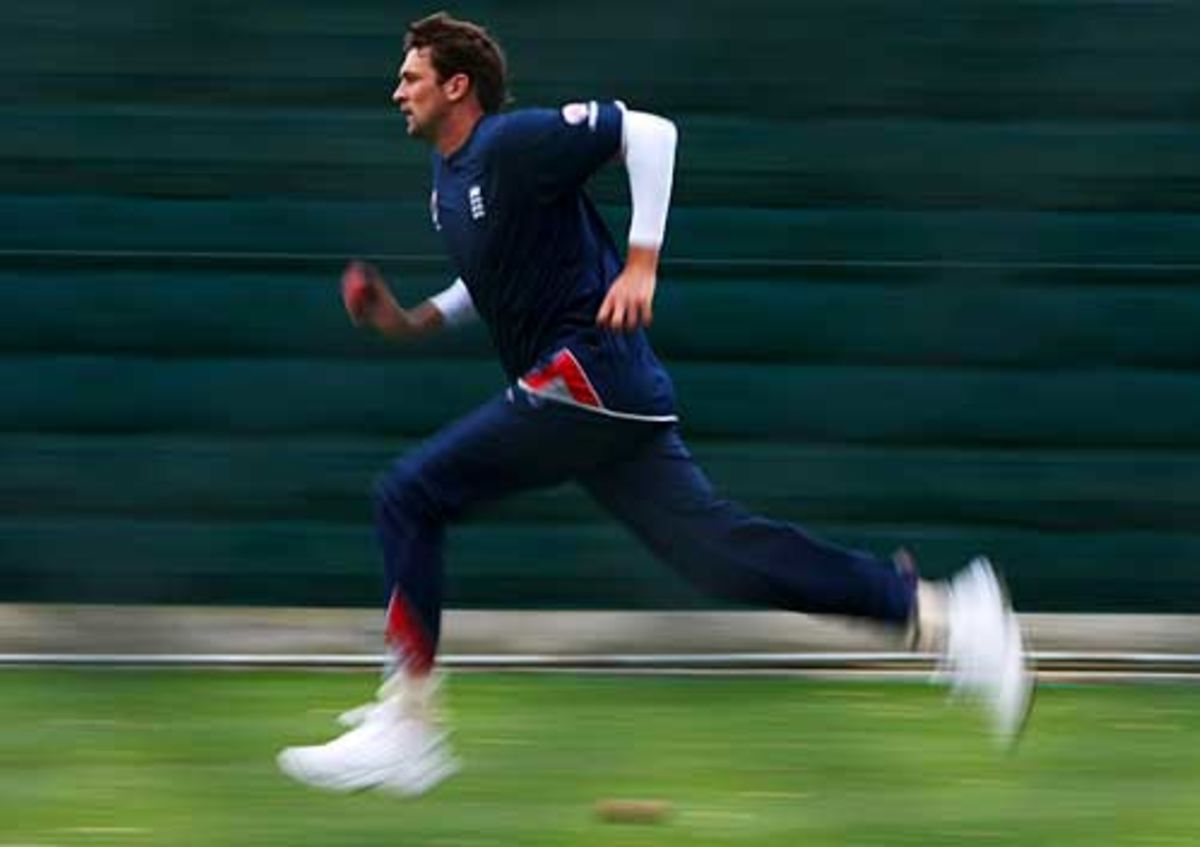 Steve Harmison is under pressure ahead of the Test series, Hamilton, March 4, 2008