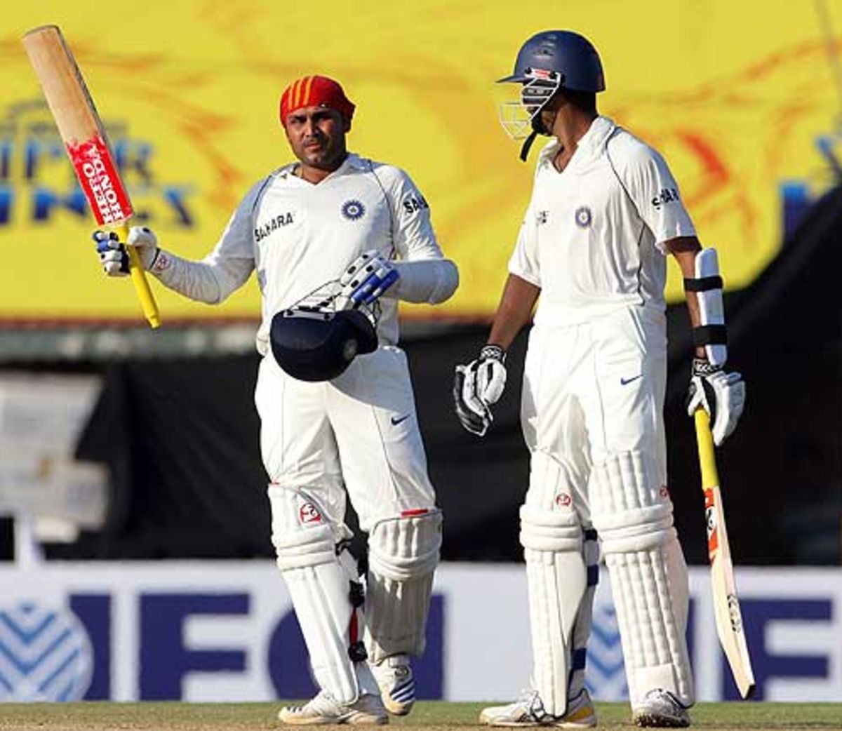 Virender Sehwag Celebrates His Half-century | ESPNcricinfo.com