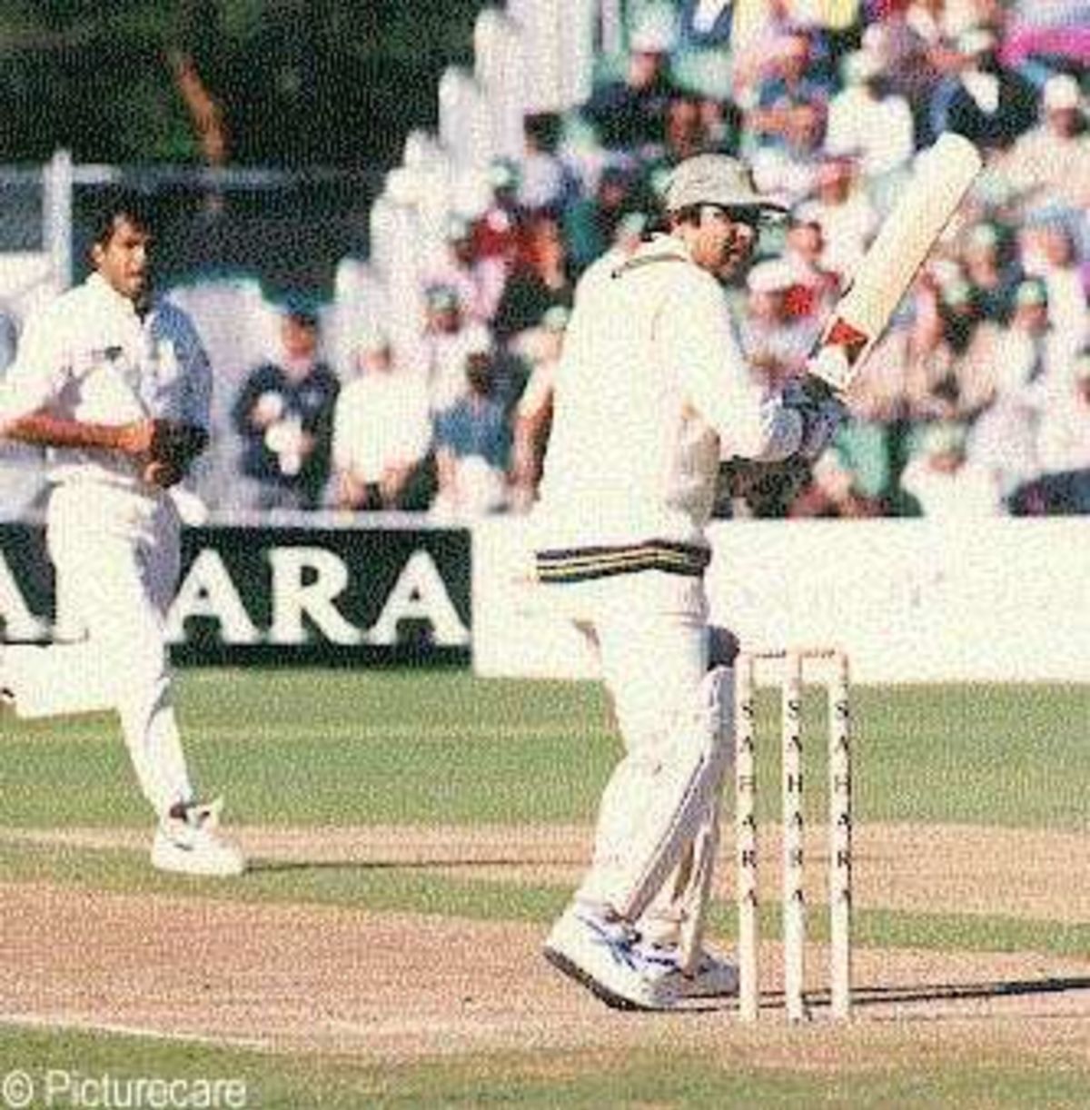 Ijaz Ahmed in action at Toronto, Pakistan v India, Sahara Cup 1997 ...