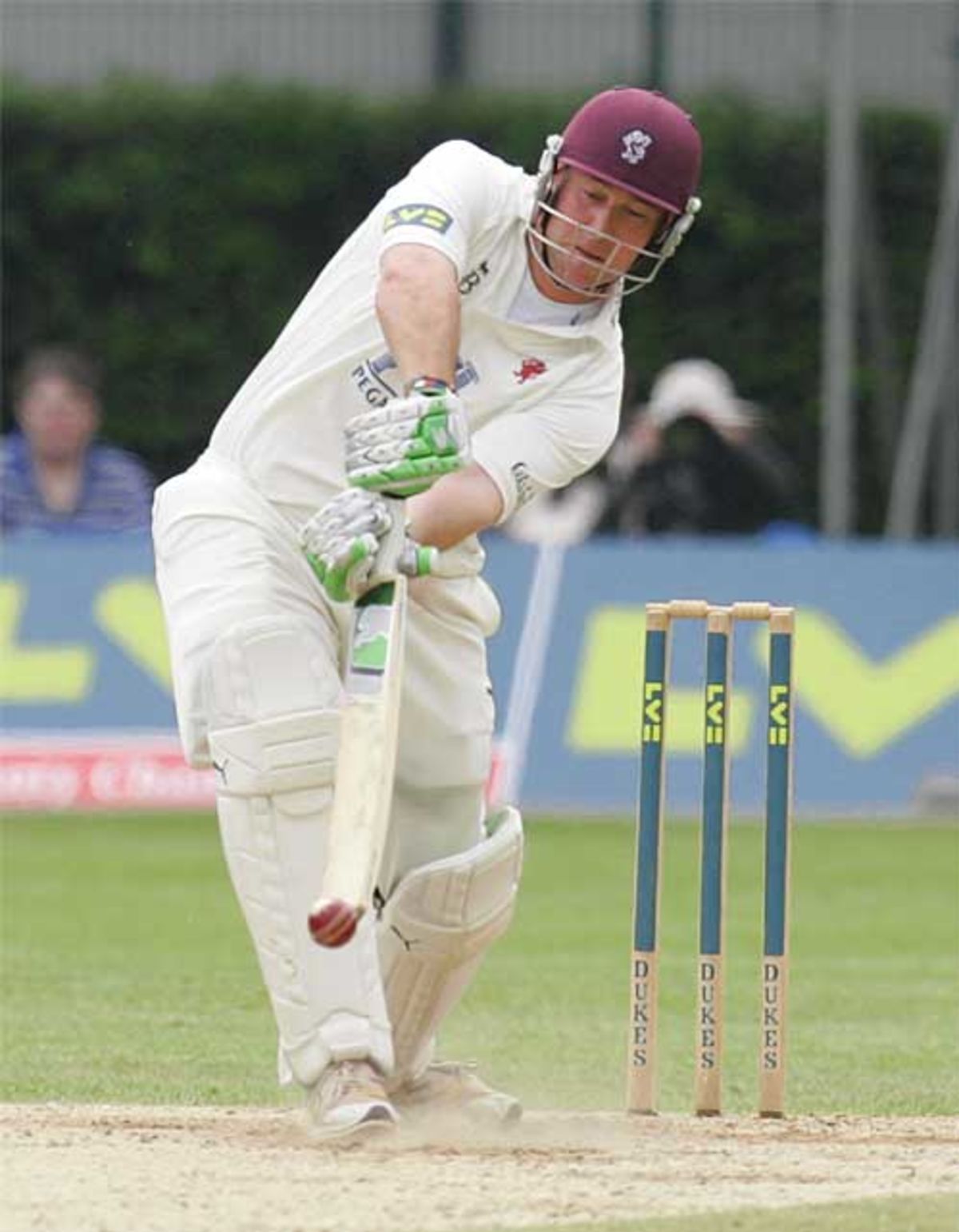 Ian Blackwell hits out during his 158