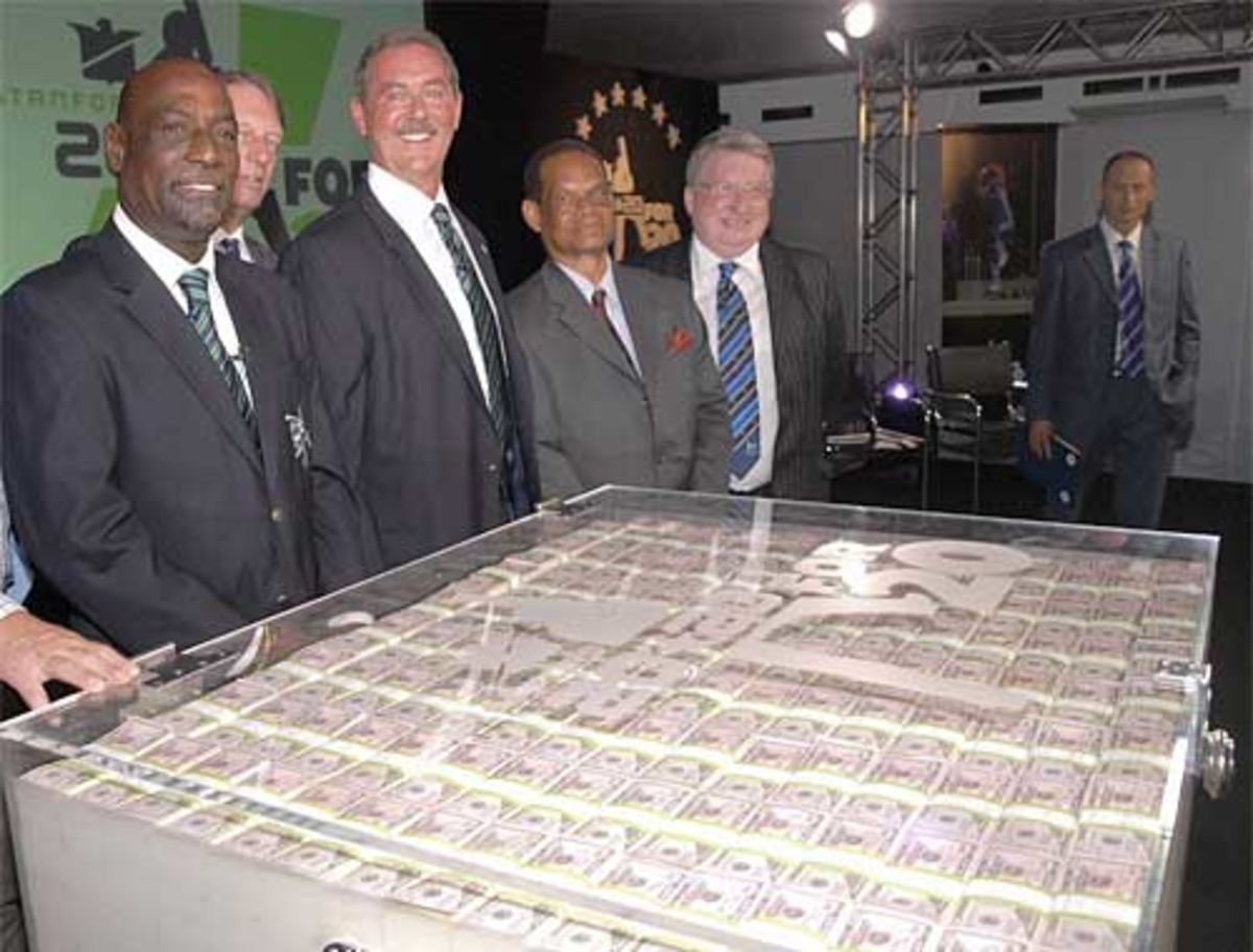 Show me the money: this is what US$20million looks like, Lord's, June 11, 2008