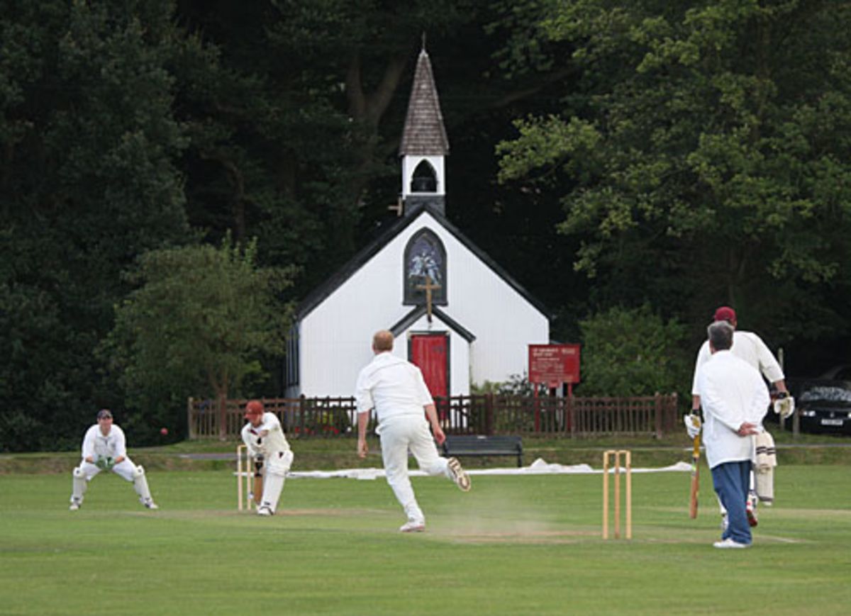 Village cricket at West End, Esher in Surrey