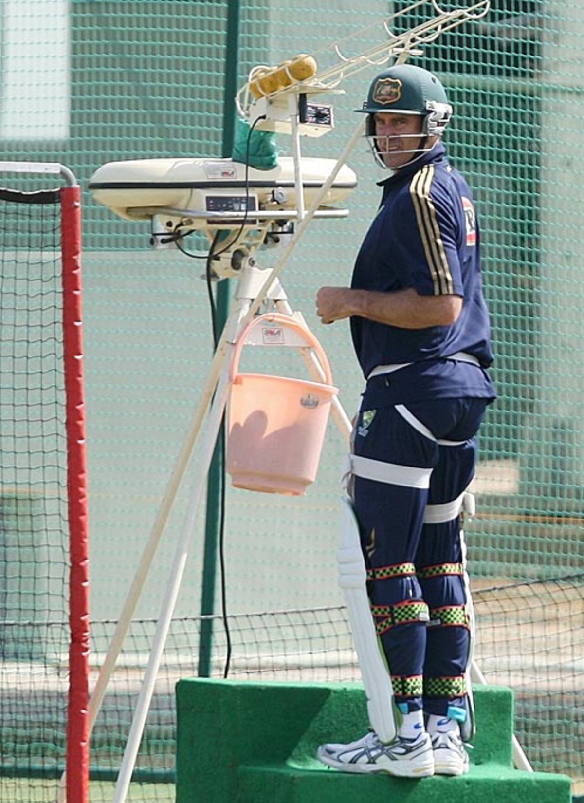 Shane Watson in a light mood during the practice session