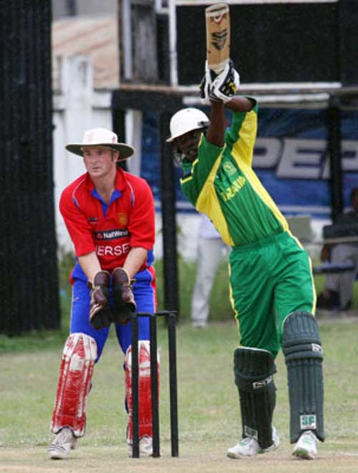 Hamisi Abdallah during his 31 against Jersey, Tanzania v Jersey, ICC World Cricket League Division Four, Dar-es-Salaam, October 4, 2008