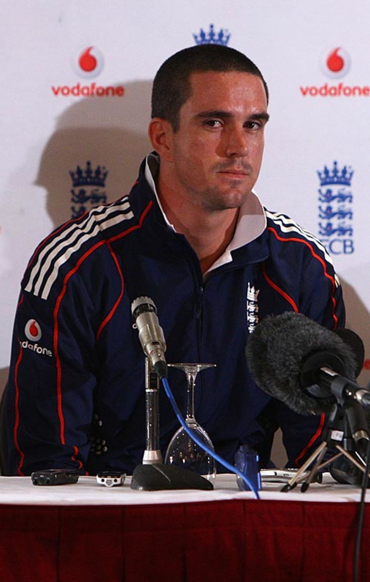 Kevin Pietersen addresses the media ahead of England's departure for