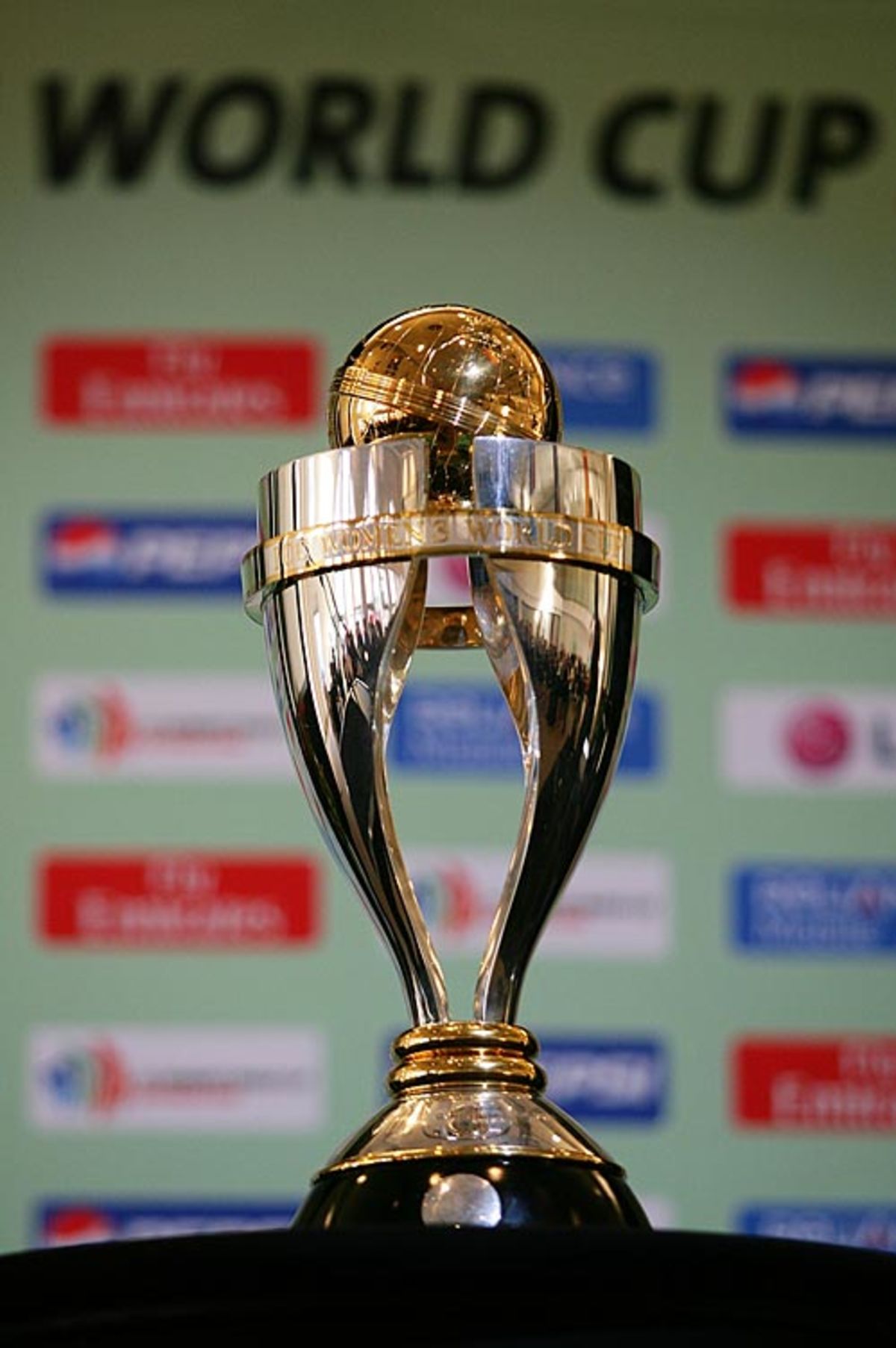 The 2009 Women's World Cup trophy