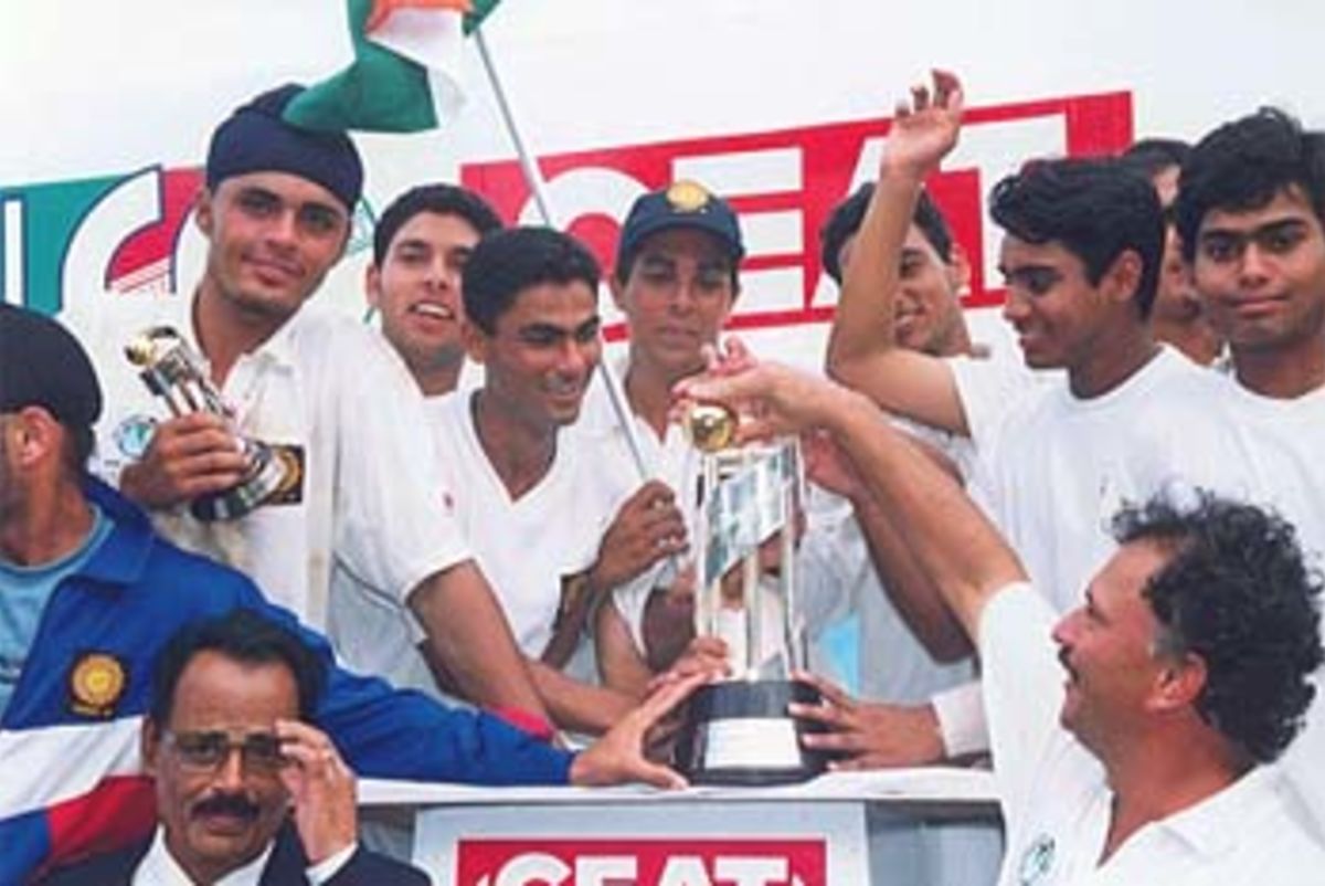 Coach Roger Binny savouring yet another Indian World Cup victory this time as a coach, Under-19s World Cup, 1999/00, Final, Sri Lanka Under-19s v India Under-19s, Sinhalese Sports Club Ground, Colombo, 28 January 2000