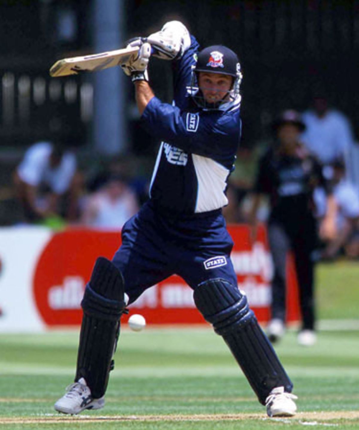 Richardson plays a square drive. State Shield: Auckland v Northern 