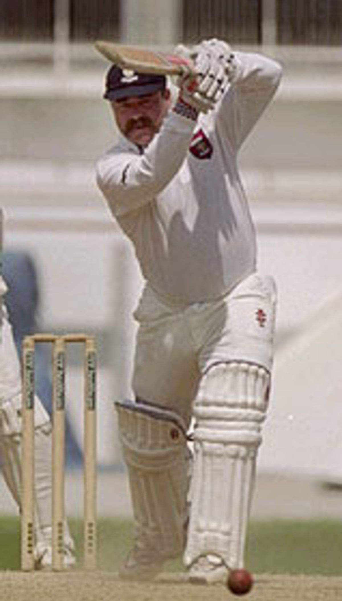 David Boon offdrives the ball