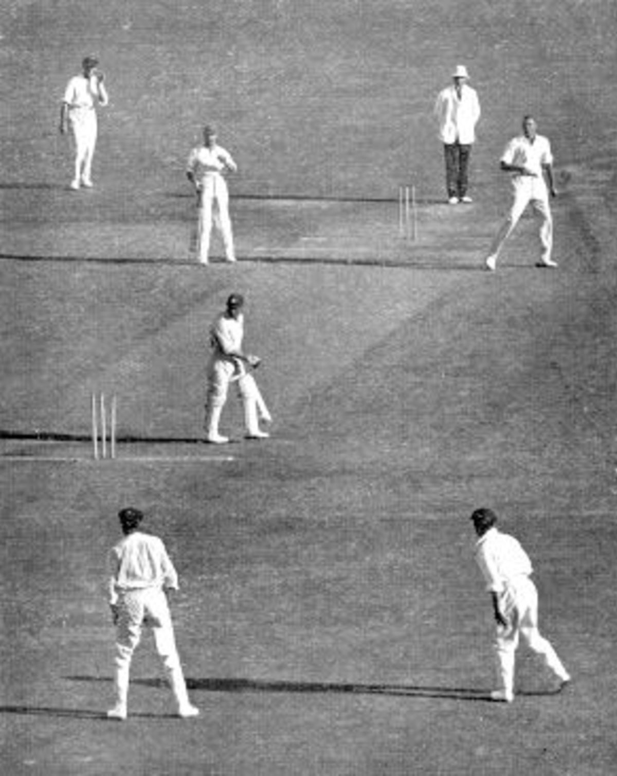 Australia v England, 1924-5. The turning point 3rd Test, Hendren b Gregory 18