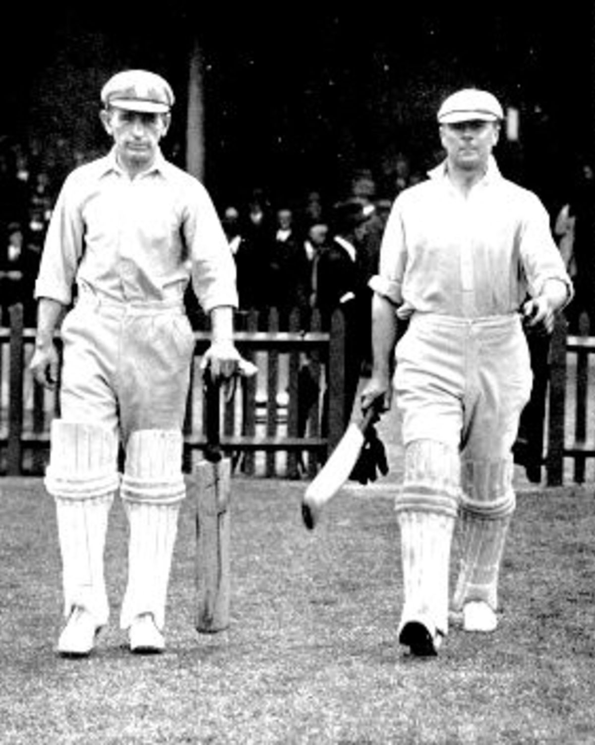 Australia v England, 1924-5. 1st Test, Collins and Bardesley walk out