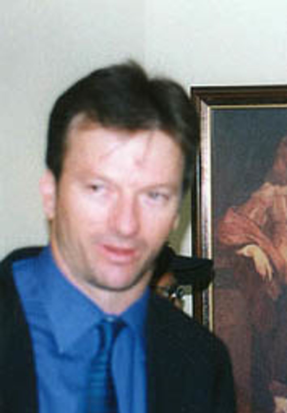 Steve Waugh at a press conference